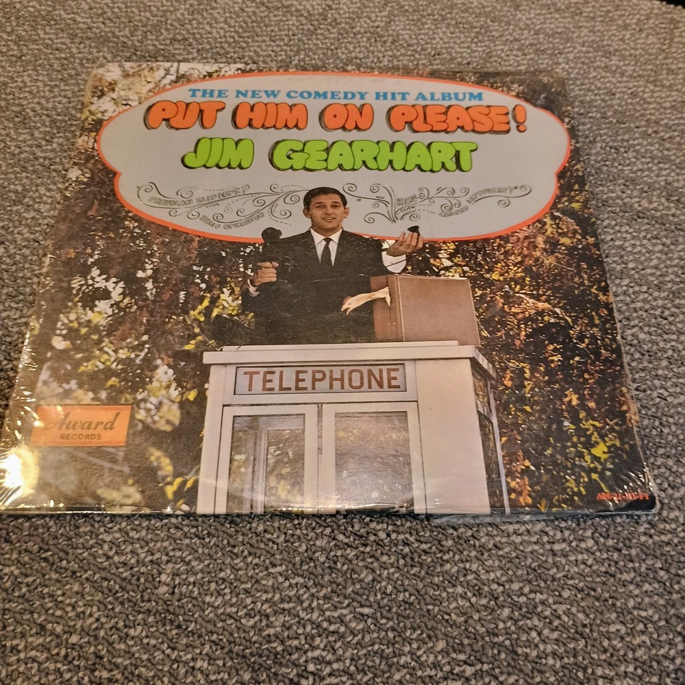 Jim Gearhart Put Him On Please! Comedy Vinyl LP Award Records AM-21-LP-H DJ Copy